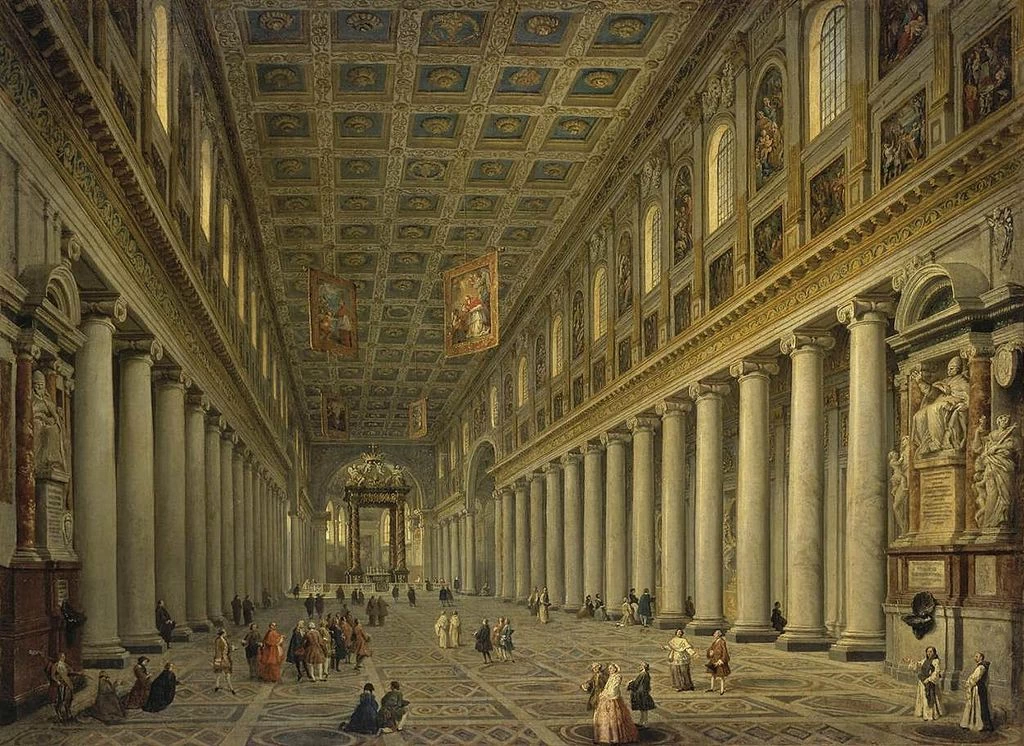 Interno della Basilica di Santa Maria Maggiore a Roma - Hermitage, San Pietroburgo